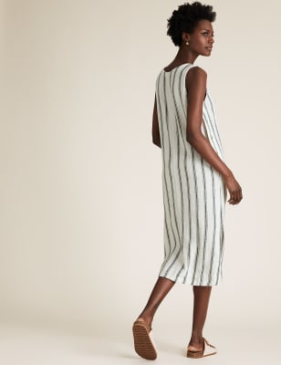 Linen dress hot sale striped