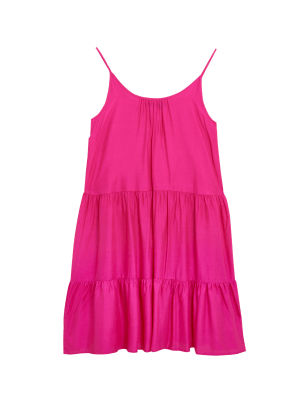 

Womens M&S Collection Mini-Stufenstrandkleid - Pink, Pink