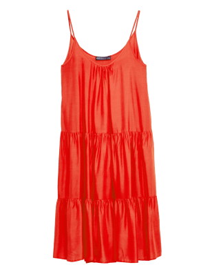 

M&S Collection Minivestido playero en capasWomens - Red, Red