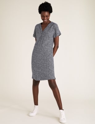 Marks and spencer outlet linen shift dress