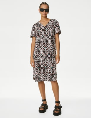 M&s linen shift on sale dress