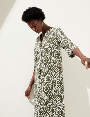 Marks and spencer linen tunic dress sale