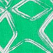 Linen Rich Printed Round Neck Shift Dress - mediumgreen