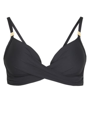 Underwired Wrap Front Plunge Bikini Top