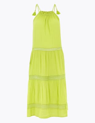 marks and spencer yellow dress