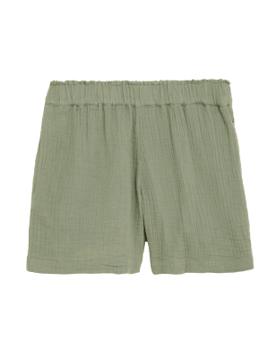 

M&S Collection Pantalón corto 100% algodónWomens - Faded Green, Faded Green