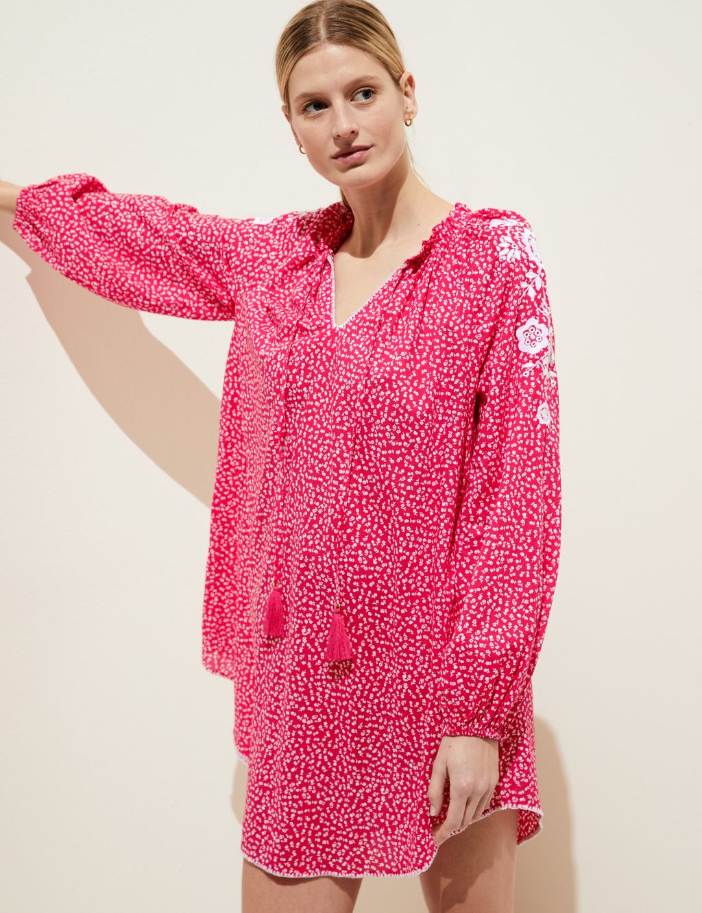 Pure Cotton Printed Beach Cover Up Kaftan image 3