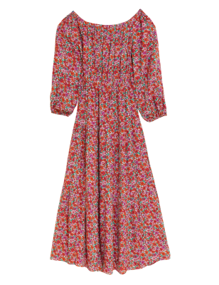 

Womens M&S Collection Printed Bardot Maxi Dress - Multi, Multi
