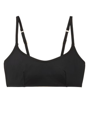 

Womens M&S Collection V-Neck Bikini Top - Black, Black