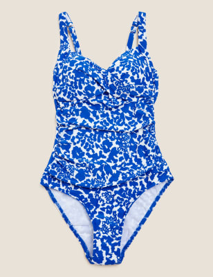 Marks & Spencer Tummy Control Printed Bikini Bottoms T529894WBLUE