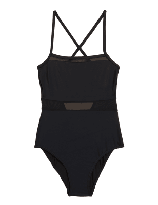 

Womens M&S Collection Mesh Swimsuit - Black, Black