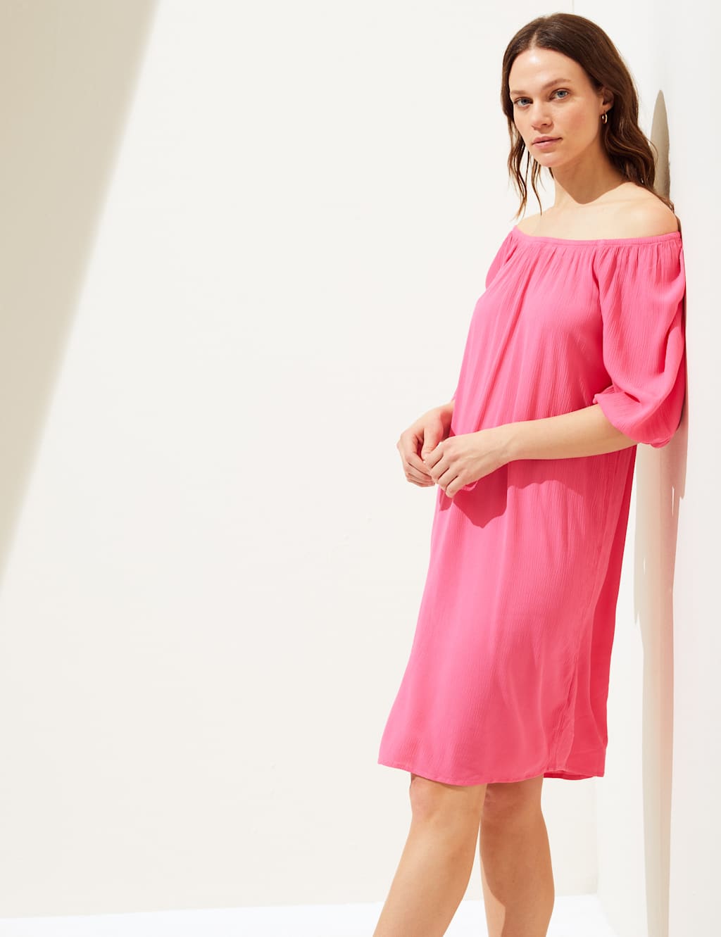 Bardot Knee Length Shift Dress image 3