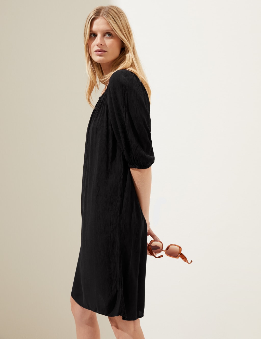 Bardot Knee Length Shift Dress image 1