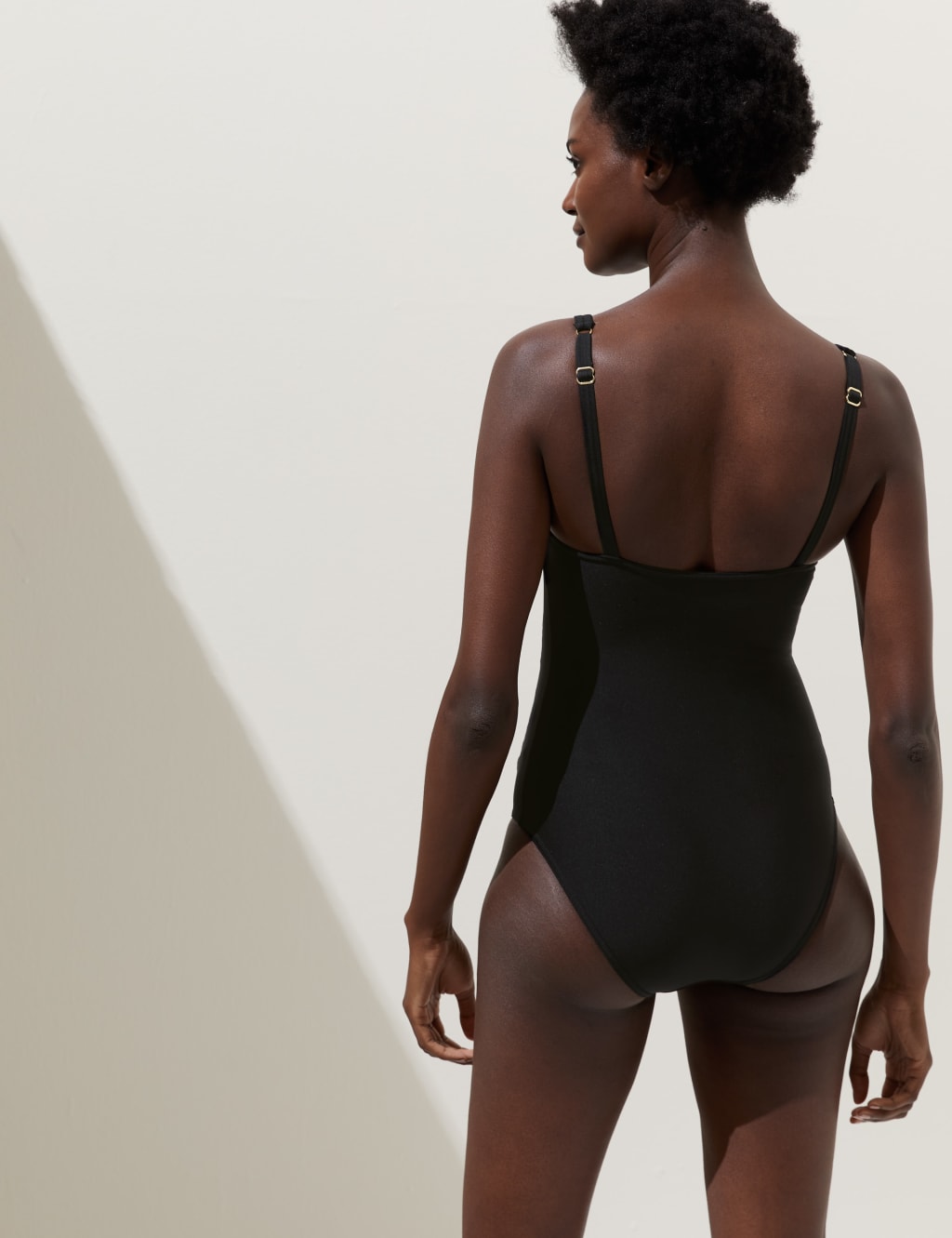 Tummy Control Ruched Square Neck Swimsuit image 4