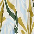 Pure Cotton Printed Bardot Midaxi Beach Dress - greenmix