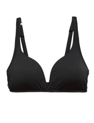 

M&S Collection Parte de arriba de bikini escotadoWomens - Black, Black