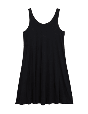 

M&S Collection Minivestido holgado de punto con escote abiertoWomens - Black, Black