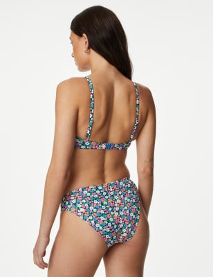 Floral bikini hot sale