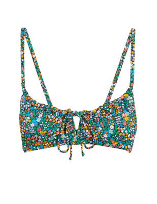 

Womens M&S Collection Floral Padded Bandeau Bikini Top - Multi, Multi