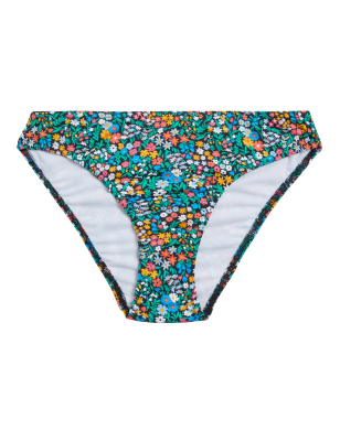 

M&S Collection Parte de abajo de bikini de corte alto floralWomens - Multi, Multi