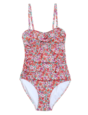 

Womens M&S Collection Tummy Control Printed Bandeau Swimsuit - Multi, Multi