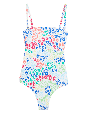 

Womens M&S Collection Animal Print Square Neck Swimsuit - Multi, Multi