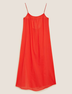 Pure Cotton Midi Slip Dress