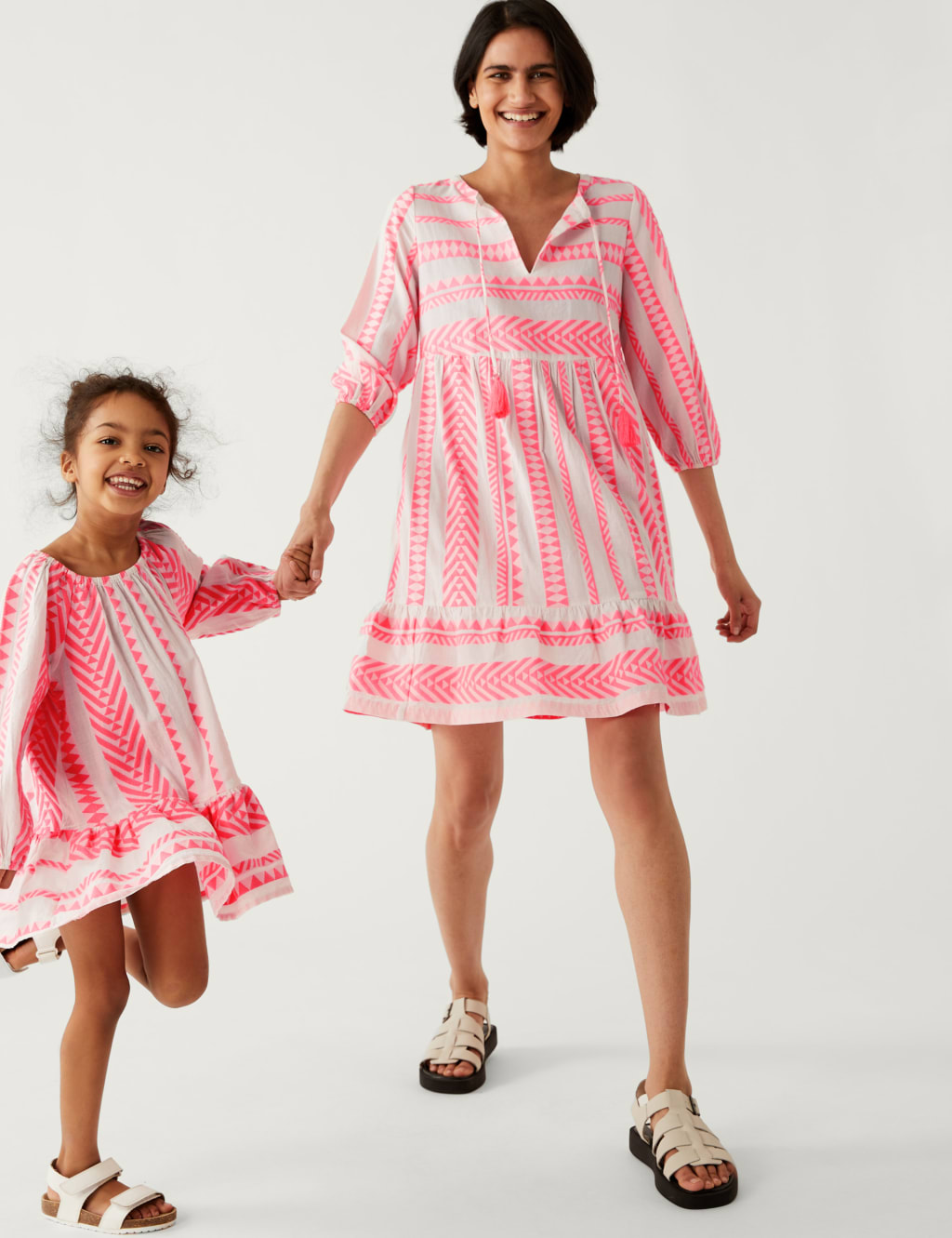 Cotton Rich Jacquard Mini Smock Beach Dress image 5