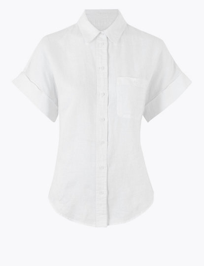Pure Linen Short Sleeve Shirt