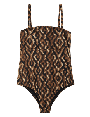 

M&S Collection Bañador bandeau estampadoWomens - Brown Mix, Brown Mix