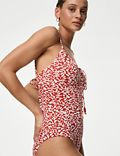 Floral Padded Scoop Neck Swimsuit
