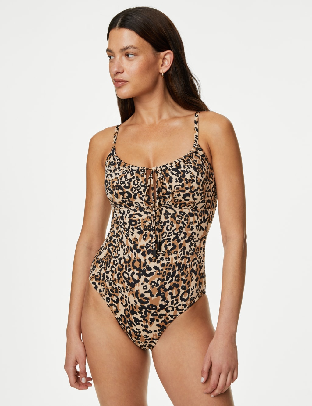 Floral Padded Scoop Neck Swimsuit image 1