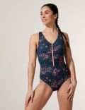 Printed Padded V-Neck Swimsuit