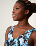 Printed Padded V-Neck Swimsuit