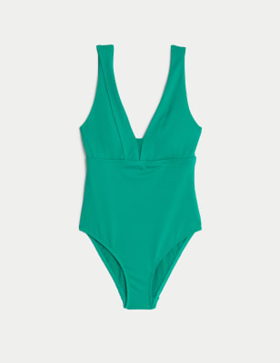 Tummy Control Padded Plunge Swimsuit M&S SI