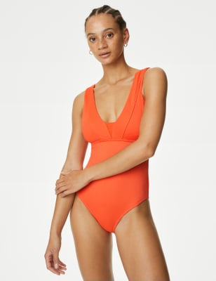 Tummy Control Padded Plunge Swimsuit