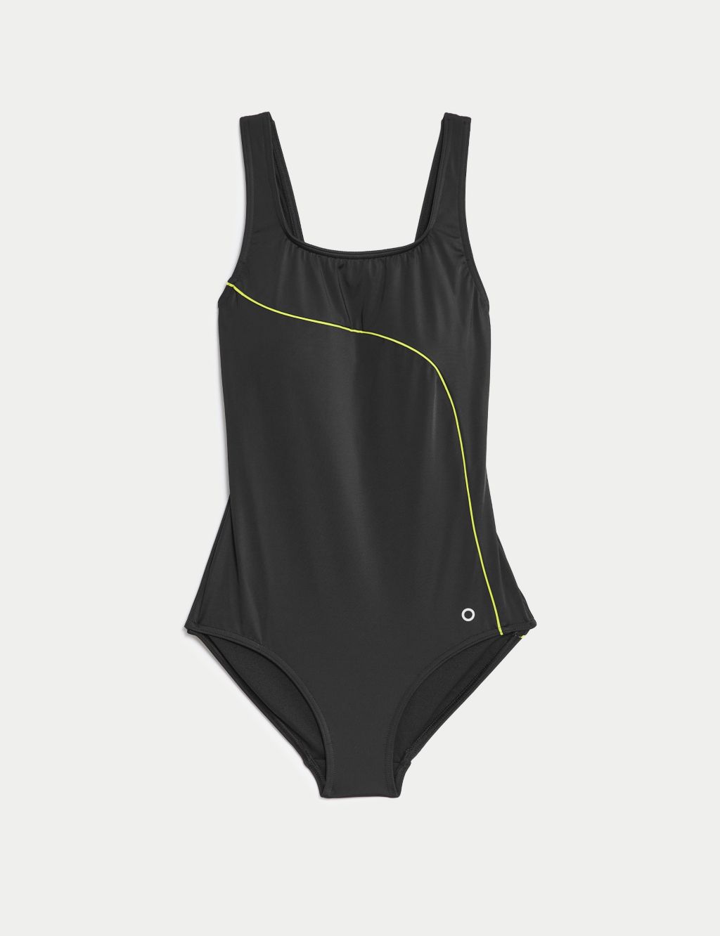 Padded Panelled Scoop Neck Swimsuit image 2