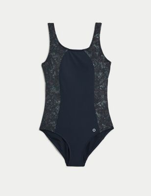 Printed Padded Scoop Neck Swimsuit