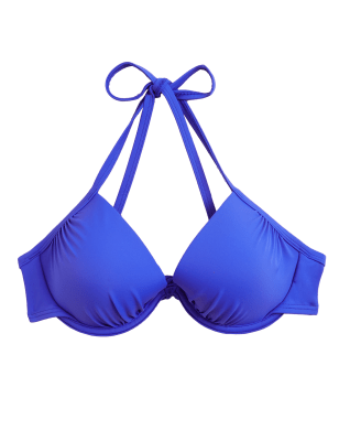

Womens M&S Collection Wired Plunge Bikini Top - Royal, Royal