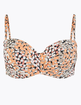 Haut de bikini &agrave; armatures avec imprim&eacute;