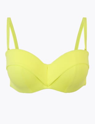 Haut de bikini bandeau &agrave; armatures