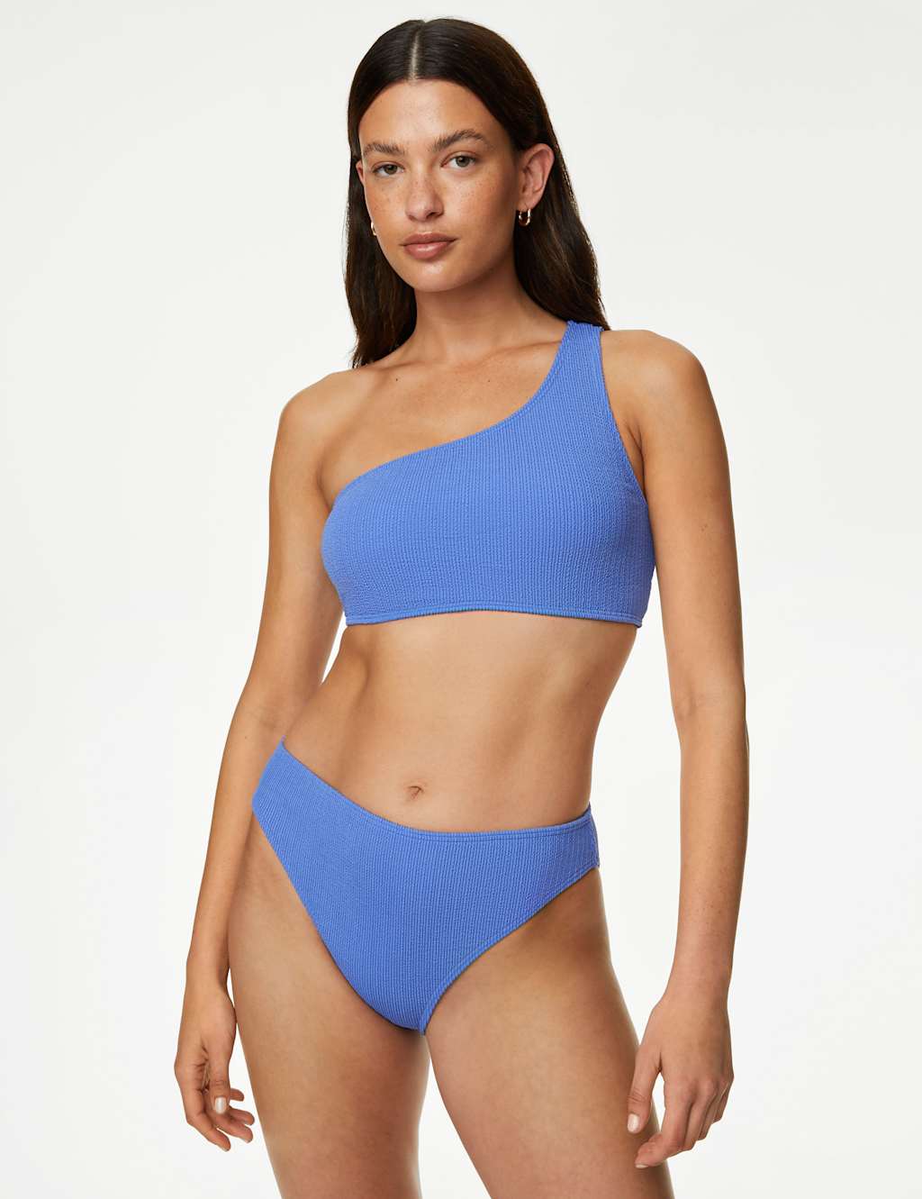 Textured High Waisted Bikini Bottoms image 2