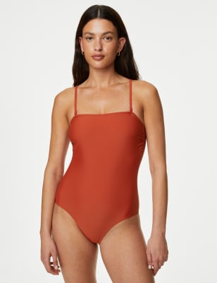 

Womens M&S Collection Bandeau-Badeanzug - Copper, Copper