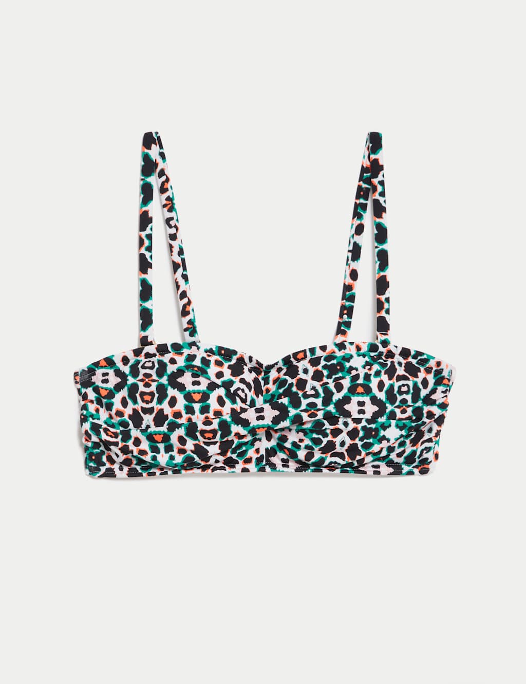 Printed Padded Bandeau Bikini Top image 2