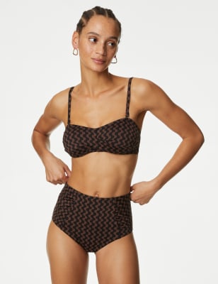 M&s black cheap bikini bottoms