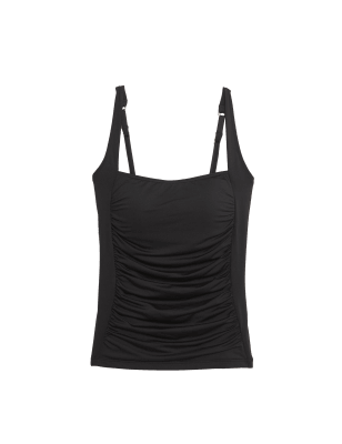 

M&S Collection Parte de arriba con tankini con sujeción del vientre de escote cuadradoWomens - Black, Black