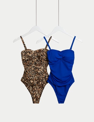 M&s cheap bandeau swimsuits