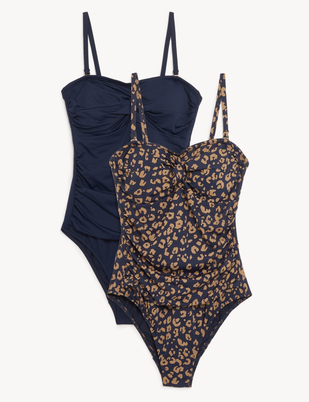 2pk Tummy Control Bandeau Swimsuits image 1