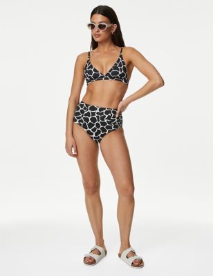ESPRIT - Padded bikini top in pattern mix design at our online shop