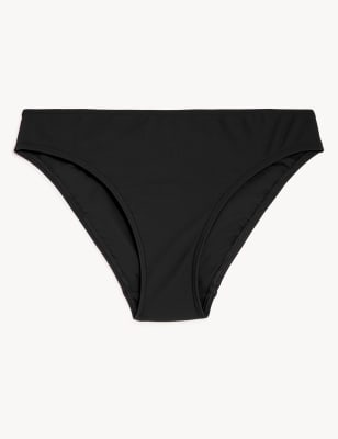 Ribbed Jay Bikini Bottom - Black Cream